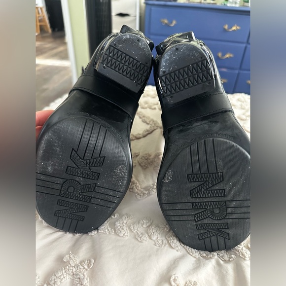 New rock black Italian leather Metallic studded boot - size 39 (US 8) worn once - Picture 16 of 16